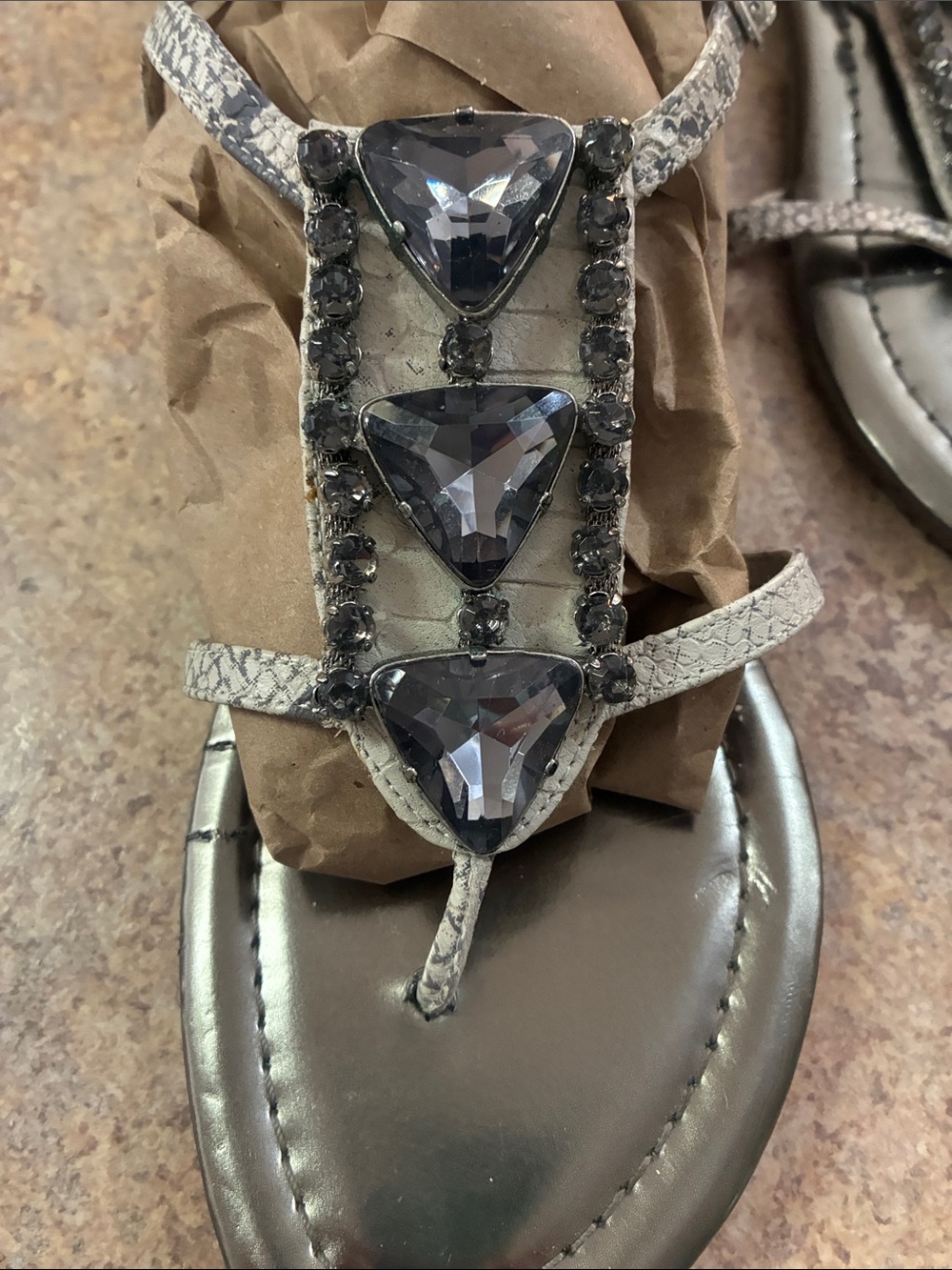 Women's jeweled sandal
